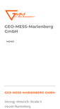 Mobile Screenshot of geomess-marienberg.de